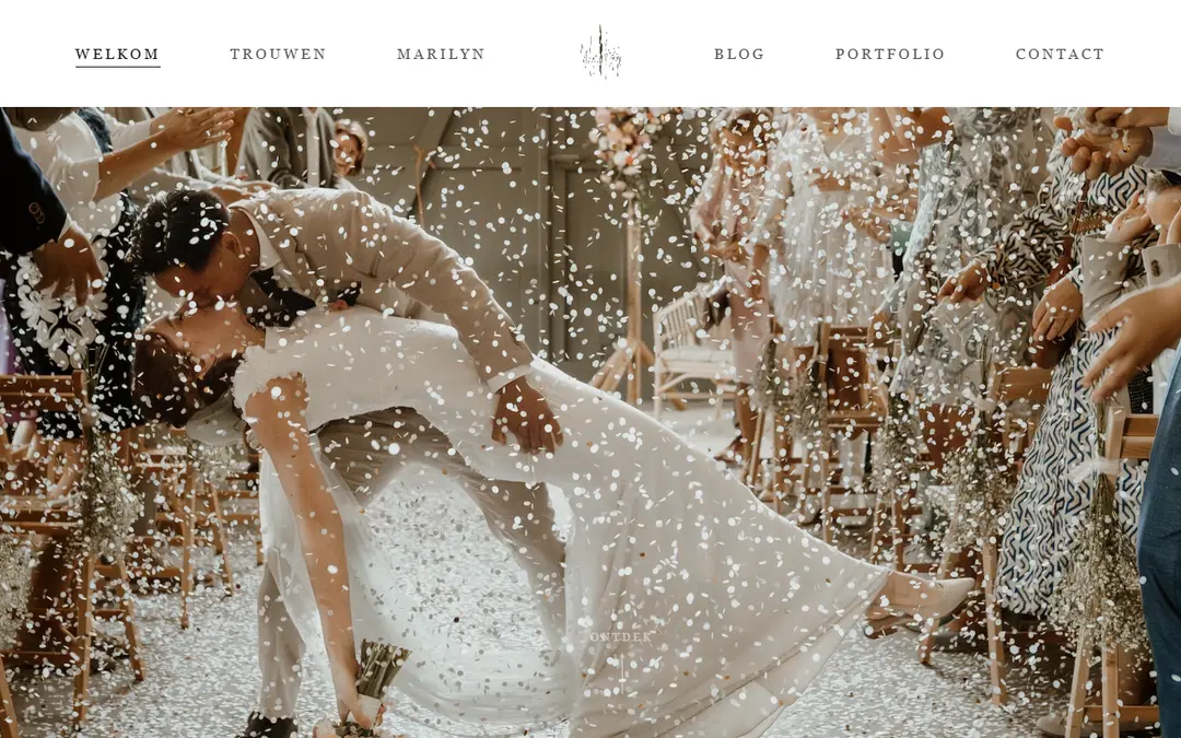 Website van trouwfotograaf Marilyn Fotografie
