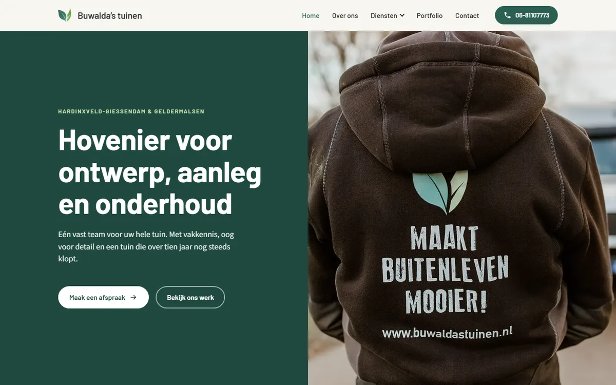 Buwalda's Tuinen, hoveniersbedrijf